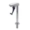 T&S B-1210-01 Deck Mount Push Back Glass Filler with 10" Pedestal - 1/2" NPT Male Inlet