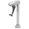T&S B-1222 Deck Mount Push Back Glass Filler with 8" Pedestal - 1/2" NPT Female Inlet