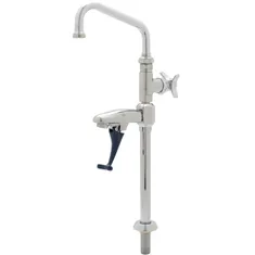 T&S B-1225 Deck Mounted Combination Glass and Pitcher Filler with 6" Swing Nozzle - 1/2" NPT Male Inlet