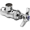 T&S B-1344 Angle Stop with 1/2" NPT Female Inlet, 3/8" NPT Female Outlet, and Four Arm Handle - ADA Compliant