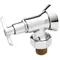 T&S B-1350 Angle Loose Key Stop with 1/2" NPT Female Inlet, 1/2" NPT Male Outlet, 2" Adjustable Flange, and Loose Key Handle