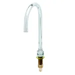 T&S Brass B-2140 RIGID GOOSENECK, DECK MOUNT, PLAIN END OUTLET, FIN