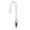 T&S B-2140 Deck Mounted Faucet with 2 5/8" Gooseneck Spout and Finger Hook