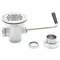 T&S B-3942-XS Rotary Waste Valve with Short Twist Handle and 3" Sink Opening