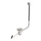 T&S B-3952-01-XS Rotary Waste Valve with Short Twist Handle and Overflow Tube - 3 1/2" Sink Opening
