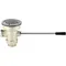 T&S B-3970-VR Lever Handle Waste Valve with Vandal Resistant Strainer - 3 1/2" Sink Opening