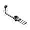 T&S B-3992-01-5X Modular Waste Drain Valve with Pull Handle, 3 1/2" Sink Opening, 5" Handle Extension, and Overflow Tube