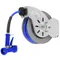 T&S B-7143-04 Stainless Steel Open Hose Reel with 1/2" x 50' Hose and Rear Trigger Water Gun - 9/16" Flow Orifice