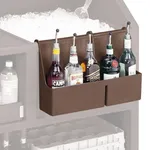 Cambro BAR54SR131 Dark Brown 5-Bottle CamBar Speed Rail