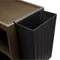 Cambro BC11TC110 Black 11 Gallon Trash Container for Service Carts