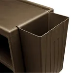 Cambro BC11TC131 Brown 11 Gallon Trash Container for Service Carts