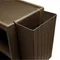 Cambro BC11TC131 Brown 11 Gallon Trash Container for Service Carts