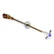 T&S BL-4720-02AG Remote Control Water Angle Stop with Angle Flange, 18" Control Rod, and 4 Arm Handle