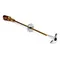 T&S BL-4720-03 Remote Control Steam Angle Stop with Straight Flange, 18" Control Rod, and Heat Resistant Handle