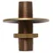 T&S BL-5500-07 Panel Supply Nipple with Lock Nut and Washer - 2 1/8"
