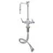 T&S BL-5704-08L-QT Deck Mounted Laboratory Faucet with 6" Nozzle, Vacuum Breaker, Serrated Tip, Eterna Cartridges, and Lever Handles
