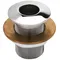 T&S BL-9005-01 Flush Plate Assembly with Lock Nut and Washer - Crowned Top