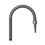 T&S Brass BL-9541-02 RIGID PVC GOOSENECK W/ SERRATED TIP