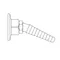 T&S BL-9550-01GRN Green Cold Water Panel Flange with Angled Serrated Tip
