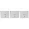 Eagle Group BRM-LC-24 Spec-Bar® Stainless Steel Underbar Mini Bottle Rack Locking Covers - 3/Set