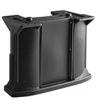 Cambro C10011110 Black Versa Bar / Table Leg Kit with (1) Standard Height Leg / (2) Decor Panel Rails