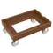 Cambro CD1826PDB157 Coffee Beige Pizza Dough Box Camdolly