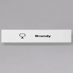 Cambro CECBR6000 Camrack Brandy Extender ID Clip - 6/Pack