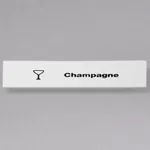 Cambro CECCH6000 Camrack Champagne Extender ID Clip - 6/Pack