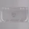 Carlisle CM10280Z07 Coldmaster EZ Access 1/3 Size Clear Polycarbonate Food Pan Lid with 2 Notches
