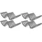 Cambro CSDR84151 Camshelving® Gray 8 Slot Drying Cradle - 4/Pack