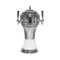 Micro Matic CT901-4CH Zeus Chrome White Air Cooled 4 Tap Tower