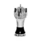 Micro Matic CT902-3CH Zeus Chrome Black Air Cooled 3 Tap Tower