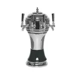 Micro Matic CT902-4CH Zeus Chrome Black Air Cooled 4 Tap Tower