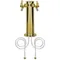 Micro Matic D4743DT-PVD PVD Brass 2 Tap Tower - 3" Column