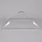 Cambro DD1220SCW Camwear 12" x 20" Clear Dome Display Cover with 1 Side Cut