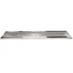 Micro Matic DP-120D-33 5" x 33" Stainless Steel Surface Mount Drip Tray with Drain