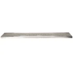 Micro Matic DP-120D-36 5" x 36" Stainless Steel Surface Mount Drip Tray with Drain