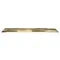 Micro Matic DP-120DSSPVD-51 5" x 51" Stainless Steel Surface Mount Drip Tray with Brass Finish and Drain