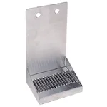 Micro Matic DP-321D-2 8" x 6 3/8" x 14" 2 Faucet Stainless Steel Wall Mount Drip Tray