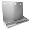 Micro Matic DP-322LD-4 16" x 6 3/8" x 14" 4 Faucet Stainless Steel Wall Mount Drip Tray