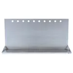 Micro Matic DP-332ELD-10-3-18 36" x 8 3/8" x 18" 10 Faucet Stainless Steel Wall Mount Drip Tray