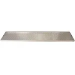 Micro Matic DP-820D-39 8" x 39" Stainless Steel Surface Mount Drip Tray with Drain