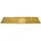 Micro Matic DP-820DSSPVD-33 8" x 33" PVD Brass Surface Mount Drip Tray with Drain