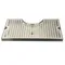 Micro Matic DP-920 7" x 12" Stainless Steel Surface Mount Drip Tray with 3" Column Cutout