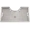Micro Matic DP-920D 7" x 12" Stainless Steel Surface Mount Drip Tray with 3" Column Cutout and Drain