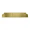 Micro Matic DP-MET-H-PVD-34GR-Z 8 1/2" x 34" PVD Brass Surface Mount Drip Tray with Drain and Glass Rinser