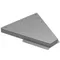 Advance Tabco DRKC-45-IC Stainless Steel 45 Degree Inside Corner Bar Drink Rail