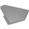 Advance Tabco DRKC-45-OC Stainless Steel 45 Degree Outside Corner Bar Drink Rail
