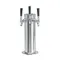 Micro Matic DS-143-PSS Polished Stainless Steel 3 Tap Tower - 4" Column