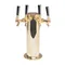 Micro Matic DS-244-PVD PVD Brass 4 Tap Tower - 4" Column